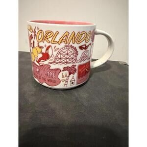 Starbucks Across Globe Collection Theme Parks Orlando 14oz Ceramic Coffee Mug